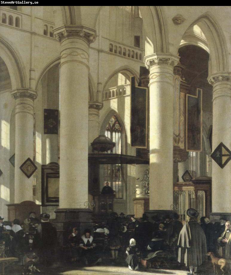 WITTE, Emanuel de interior of a church